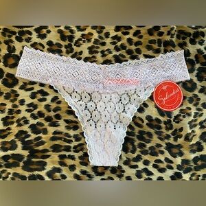 Splendies: Pink Purple Lace Thong Panties